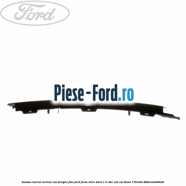 Bandou lateral vertical usa dreapta fata Ford Focus 2014-2018 1.5 TDCi 120 cai diesel