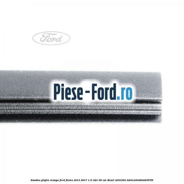Bandou plafon stanga Ford Fiesta 2013-2017 1.6 TDCi 95 cai diesel