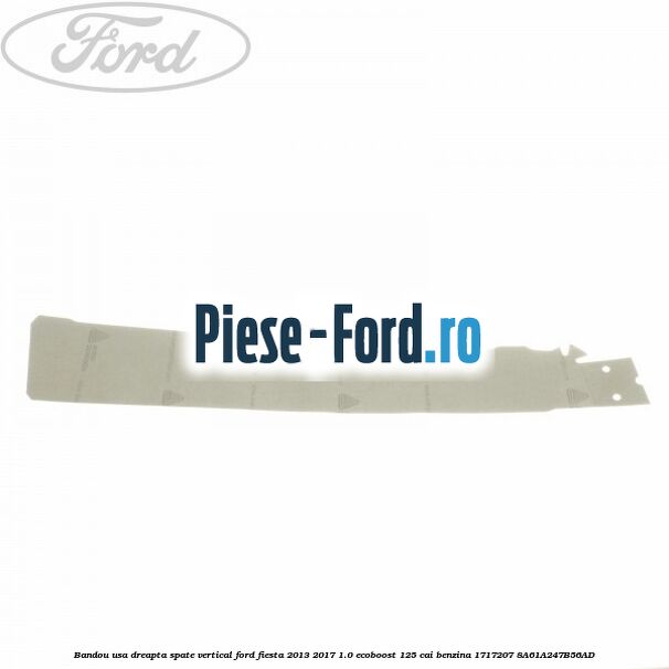 Bandou usa dreapta spate vertical Ford Fiesta 2013-2017 1.0 EcoBoost 125 cai benzina