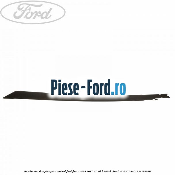 Bandou usa dreapta spate vertical Ford Fiesta 2013-2017 1.5 TDCi 95 cai diesel