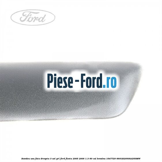 Bandou primerizat usa spate stanga Ford Fiesta 2005-2008 1.3 60 cai benzina