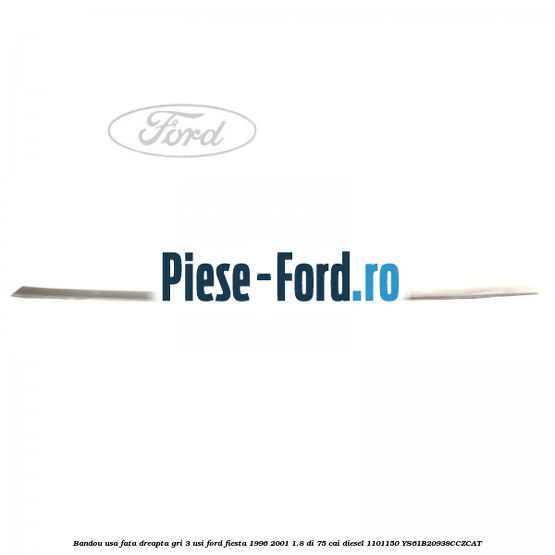 Bandou usa fata dreapta gri 3 usi Ford Fiesta 1996-2001 1.8 DI 75 cai diesel #B0C07E0DA0