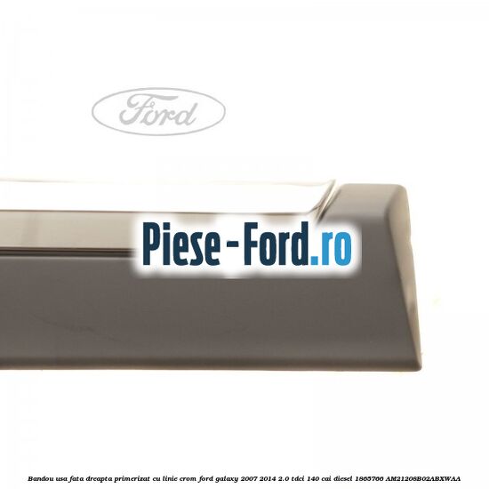Bandou cromat geam fix spate stanga Ford Galaxy 2007-2014 2.0 TDCi 140 cai diesel