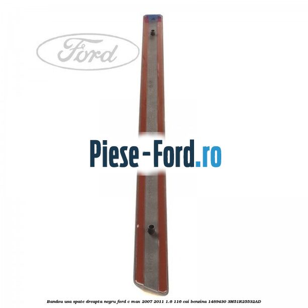 Bandou usa spate dreapta negru Ford C-Max 2007-2011 1.6 116 cai benzina #36BA69A2AC