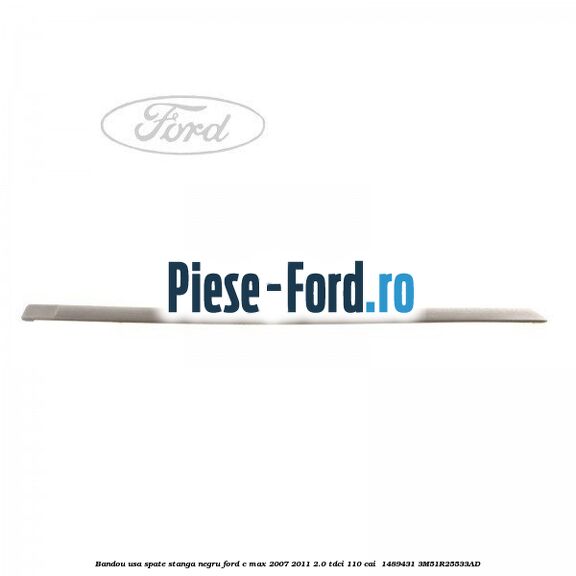 Bandou usa spate stanga negru Ford C-Max 2007-2011 2.0 TDCi 110 cai  #B10A53F7D8