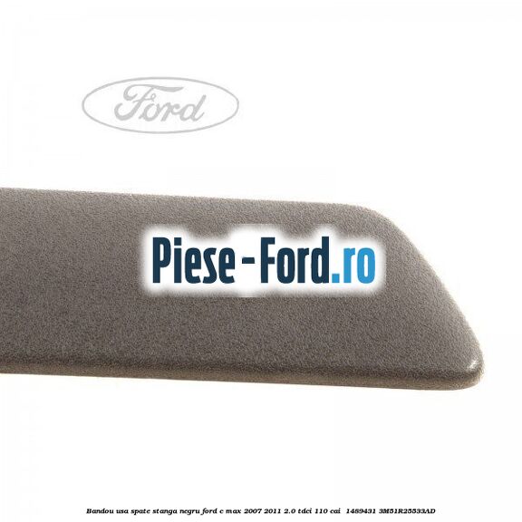 Bandou usa spate stanga negru Ford C-Max 2007-2011 2.0 TDCi 110 cai  #B10A53F7D8