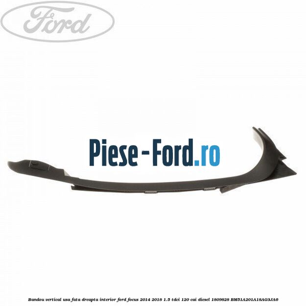 Bandou vertical usa fata dreapta interior Ford Focus 2014-2018 1.5 TDCi 120 cai diesel
