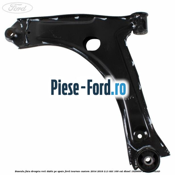 Bascula fata dreapta roti duble pe spate Ford Tourneo Custom 2014-2018 2.2 TDCi 100 cai diesel #2B7238D460