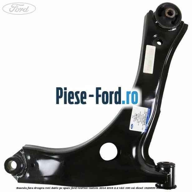 Bascula fata dreapta roti duble pe spate Ford Tourneo Custom 2014-2018 2.2 TDCi 100 cai diesel #2B7238D460