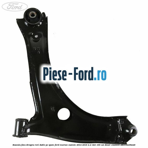 Bascula fata dreapta roti duble pe spate Ford Tourneo Custom 2014-2018 2.2 TDCi 100 cai diesel #2B7238D460