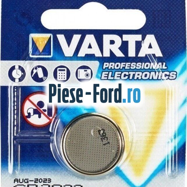 Baterie telecomanda CR2032 rotunda Ford Fiesta 2013-2017 1.0 EcoBoost 125 cai benzina