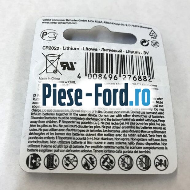 Baterie telecomanda CR2032 rotunda Ford Scorpio 2.9 i 150 cai benzina #5B59B2590B