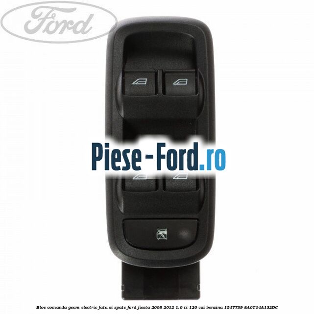 Bloc comanda geam electric fata si spate Ford Fiesta 2008-2012 1.6 Ti 120 cai benzina