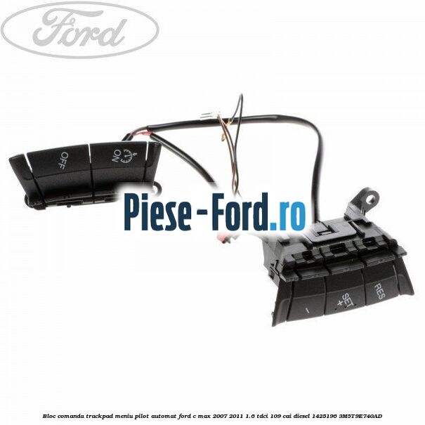 Bloc comanda trackpad meniu pilot automat Ford C-Max 2007-2011 1.6 TDCi 109 cai diesel