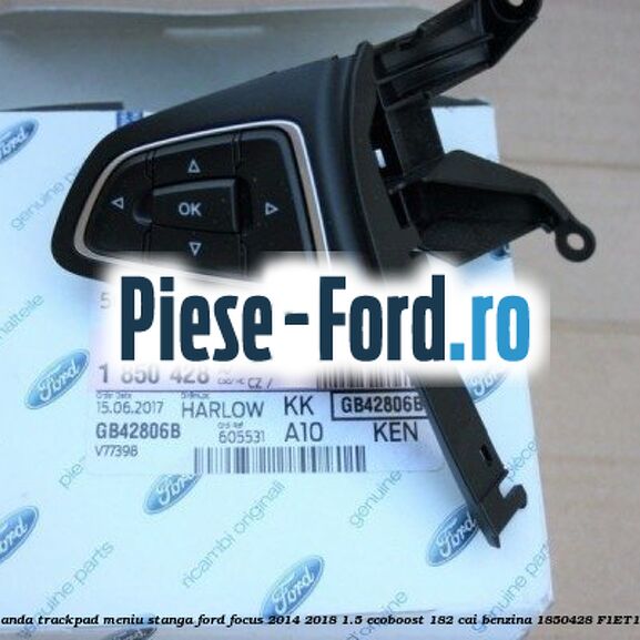 Bloc comanda trackpad meniu pilot automat dreapta superior Ford Focus 2014-2018 1.5 EcoBoost 182 cai benzina