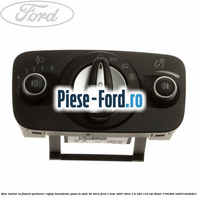 Bloc lumini cu functie proiector, reglaj intensitate pana in anul 03/2013 Ford S-Max 2007-2014 1.6 TDCi 115 cai diesel