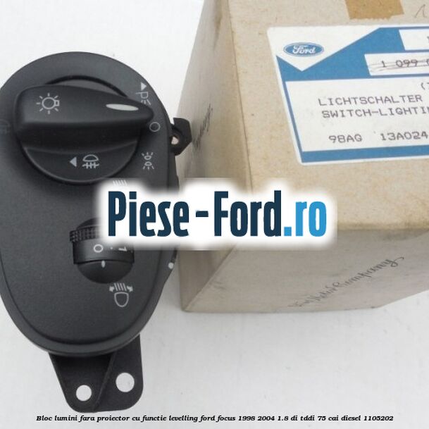 Bloc lumini fara proiector cu functie levelling Ford Focus 1998-2004 1.8 DI/TDDi 75 cai #D4E487571E
