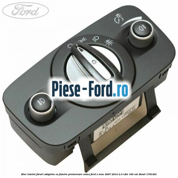 Bloc lumini faruri adaptive, cu functie proiectoare ceata Ford S-Max 2007-2014 2.0 TDCi 163 cai