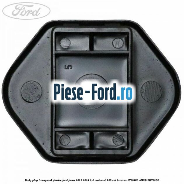 Body plug, hexagonal plastic Ford Focus 2011-2014 1.0 EcoBoost 125 cai benzina #3FE1E9E231