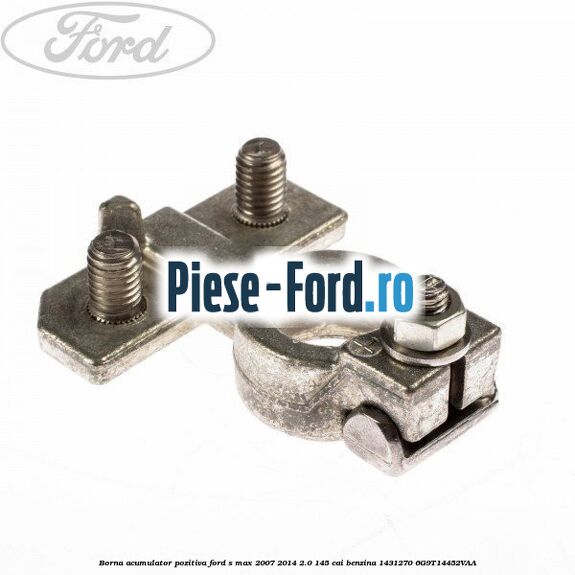 Borna acumulator pozitiv cu cablu si senzor motor Ford S-Max 2007-2014 2.0 145 cai benzina