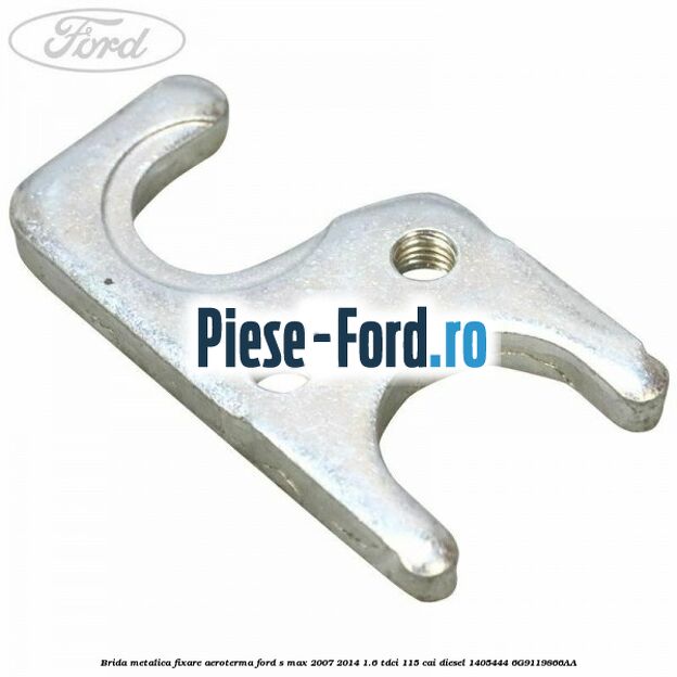 Brida metalica fixare aeroterma Ford S-Max 2007-2014 1.6 TDCi 115 cai diesel