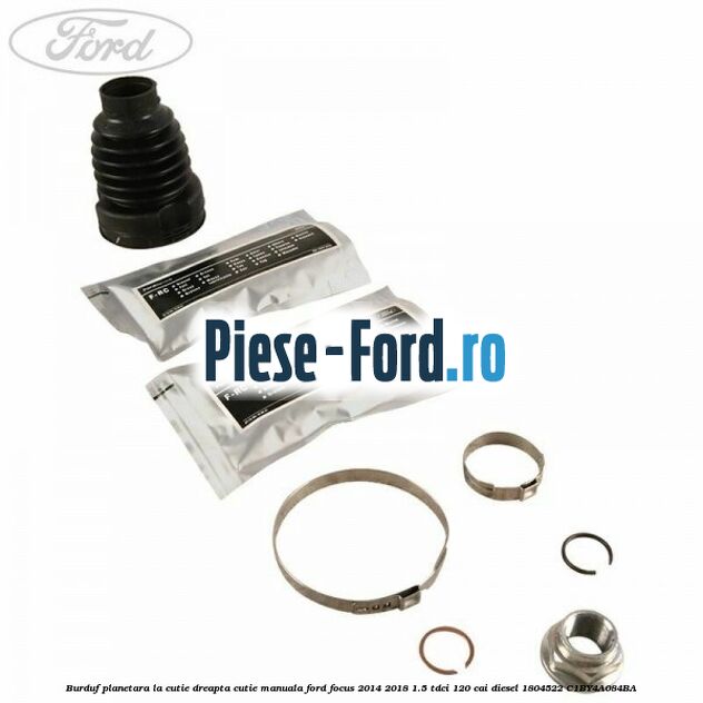 Bucsa amortizor vibratii ax planetara dreapta Ford Focus 2014-2018 1.5 TDCi 120 cai diesel