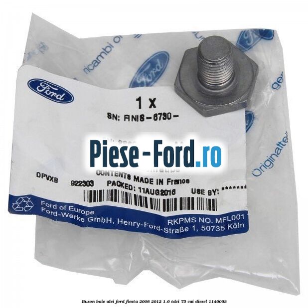 Buson baie ulei Ford Fiesta 2008-2012 1.6 TDCi 75 cai #E52D65D576 Buson baie ulei Ford Fiesta 2008-2012 1.6 TDCi 75 cai diesel #E52D65D576