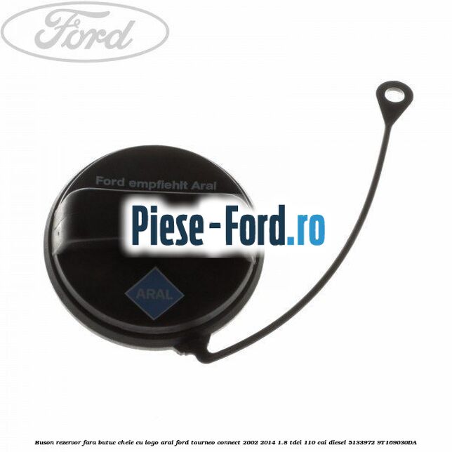 Buson rezervor, fara butuc cheie cu logo Aral Ford Tourneo Connect 2002-2014 1.8 TDCi 110 cai diesel