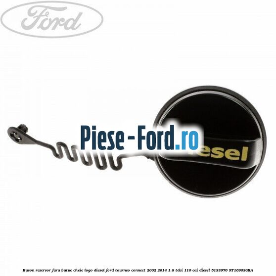 Buson rezervor, fara butuc cheie logo Diesel Ford Tourneo Connect 2002-2014 1.8 TDCi 110 cai diesel