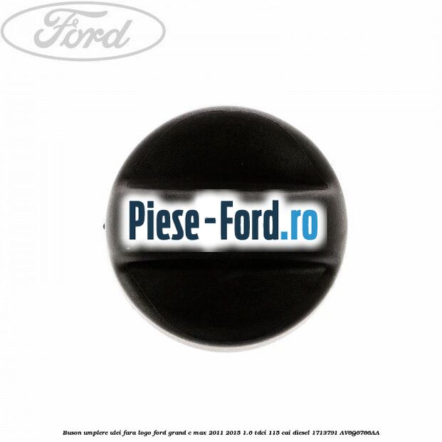 Buson umplere ulei cu logo Castrol Ford Grand C-Max 2011-2015 1.6 TDCi 115 cai diesel