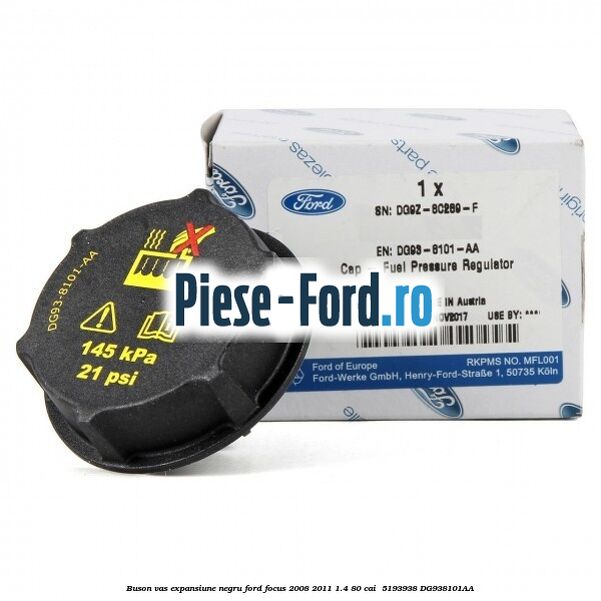 Buson vas expansiune negru Ford Focus 2008-2011 1.4 80 cai  #B266746FD0
