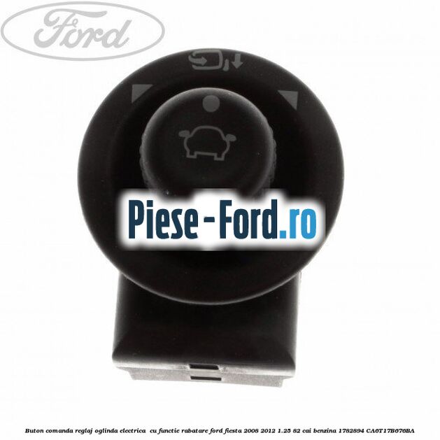 Buton comanda reglaj oglinda electrica , cu functie rabatare Ford Fiesta 2008-2012 1.25 82 cai benzina