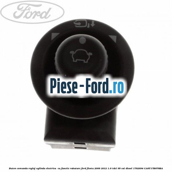 Buton comanda reglaj oglinda electrica , cu functie rabatare Ford Fiesta 2008-2012 1.6 TDCi 95 cai diesel