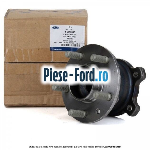 Butuc roata spate Ford Mondeo 2008-2014 2.3 160 cai benzina #731BDEA50D