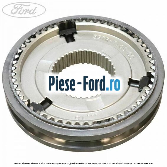 Butuc sincron viteza 5 si 6 cutie 6 trepte MMT6 Ford Mondeo 2008-2014 2.0 TDCi 115 cai #0FF8CDC697