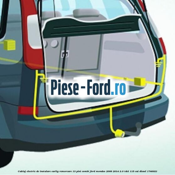 Cablaj electric de instalare carlig remorcare 13 pini combi Ford Mondeo 2008-2014 2.0 TDCi 115 cai #DCEADC8CFC Cablaj electric de instalare carlig remorcare 13 pini combi Ford Mondeo 2008-2014 2.0 TDCi 115 cai diesel #DCEADC8CFC