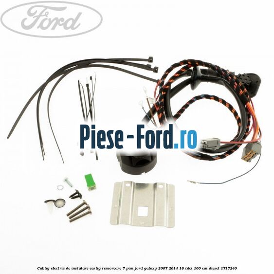 Cablaj electric de instalare carlig remorcare 7 pini Ford Galaxy 2007-2014 1.8 TDCi 100 cai #6171A4FBE9