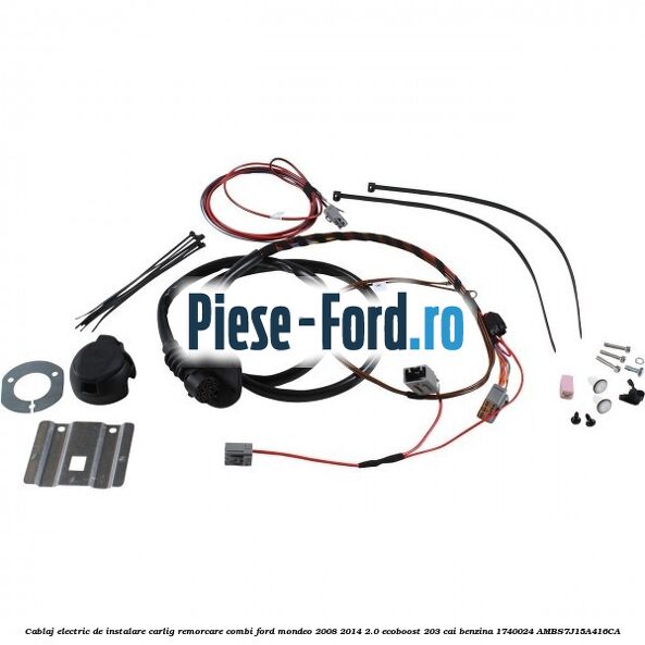 Cablaj electric de instalare carlig remorcare 9 pini Ford Mondeo 2008-2014 2.0 EcoBoost 203 cai benzina