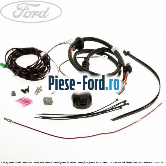 Cablaj electric de instalare carlig remorcare combi pana in an 01/2016 Ford Focus 2014-2018 1.6 TDCi 95 cai diesel