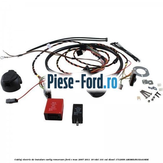 Cablaj electric de instalare carlig remorcare Ford C-Max 2007-2011 1.6 TDCi 101 cai #1A10C8FBEC