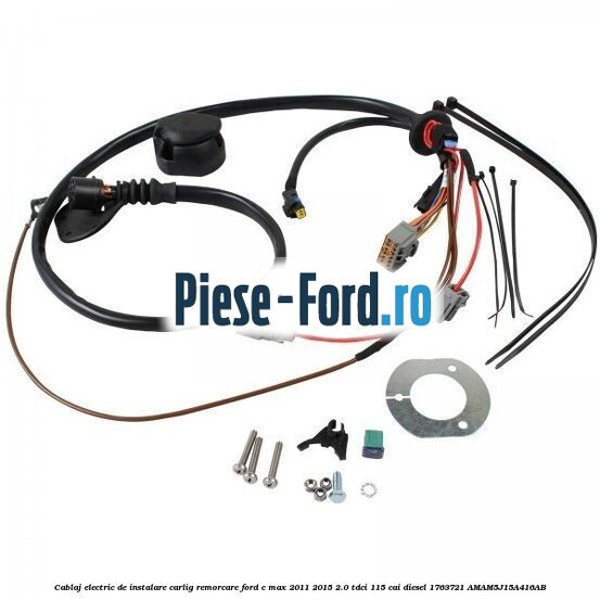 Adaptor priza 13 pin - 7 pin Ford C-Max 2011-2015 2.0 TDCi 115 cai diesel