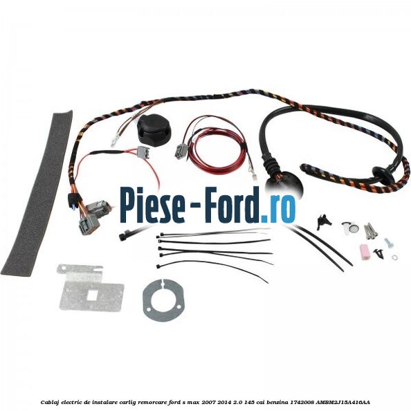 Cablaj electric de instalare carlig remorcare Ford S-Max 2007-2014 2.0 145 cai benzina