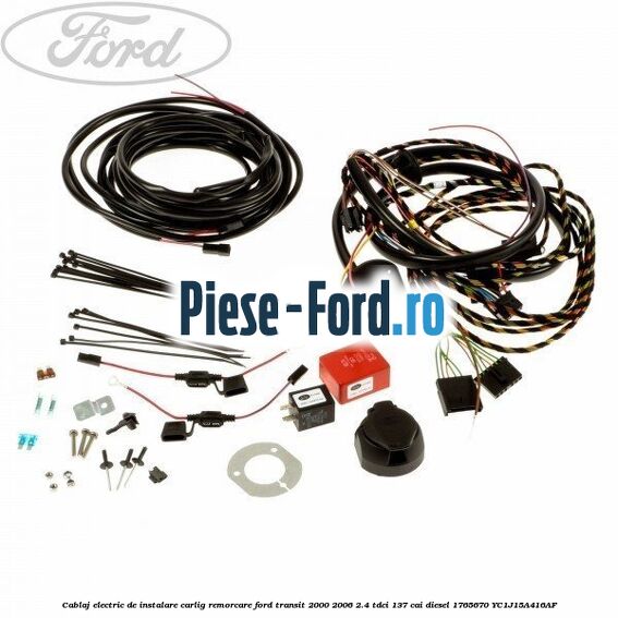 Adaptor priza 13 pin - 7 pin Ford Transit 2000-2006 2.4 TDCi 137 cai diesel