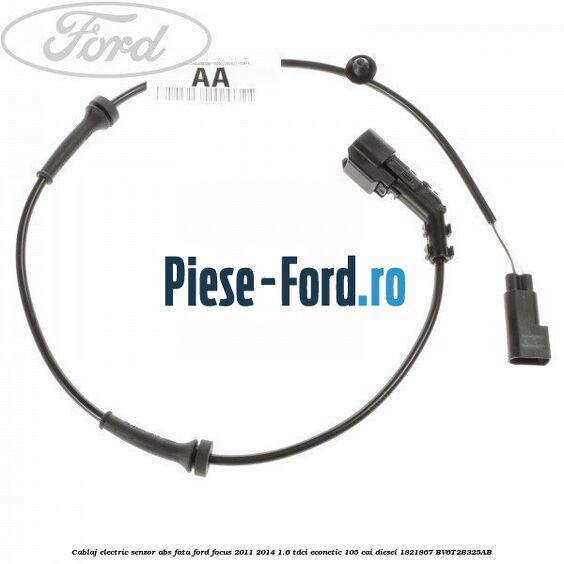 Cablaj electric senzor abs fata Ford Focus 2011-2014 1.6 TDCi ECOnetic 105 cai diesel #FD463AD4CB