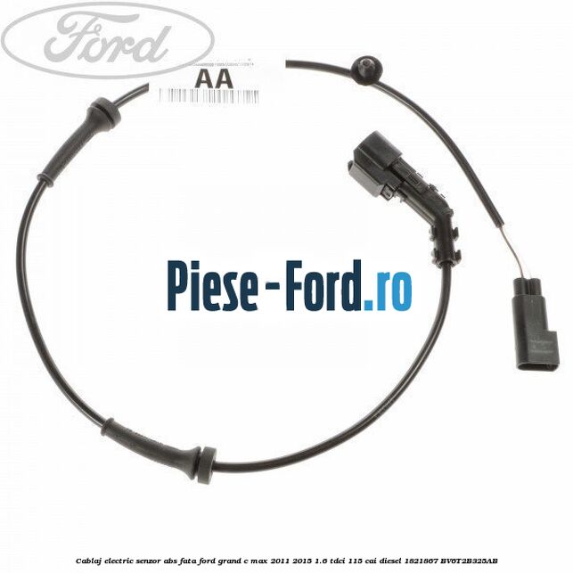Cablaj electric senzor abs fata Ford Grand C-Max 2011-2015 1.6 TDCi 115 cai diesel