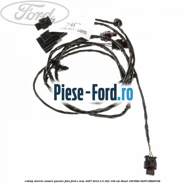 Cablaj electric senzor parcare bara spate Ford S-Max 2007-2014 2.0 TDCi 136 cai diesel