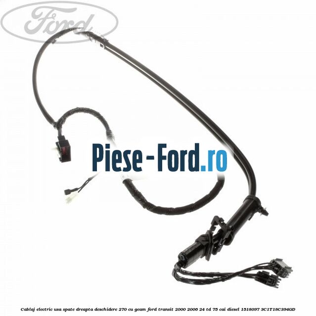 Cablaj electric usa spate dreapta deschidere 270 cu geam Ford Transit 2000-2006 2.4 TD 75 cai #D2AD5A1A29