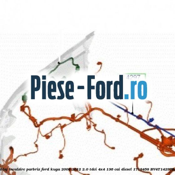 Cablaj incalzire parbriz Ford Kuga 2008-2012 2.0 TDCi 4x4 136 cai diesel