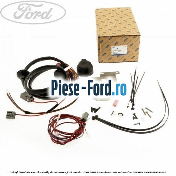 Cablaj electric de instalare carlig remorcare combi Ford Mondeo 2008-2014 2.0 EcoBoost 203 cai benzina