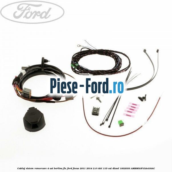 Cablaj electric de instalare carlig remorcare combi pana in an 01/2016 Ford Focus 2011-2014 2.0 TDCi 115 cai diesel